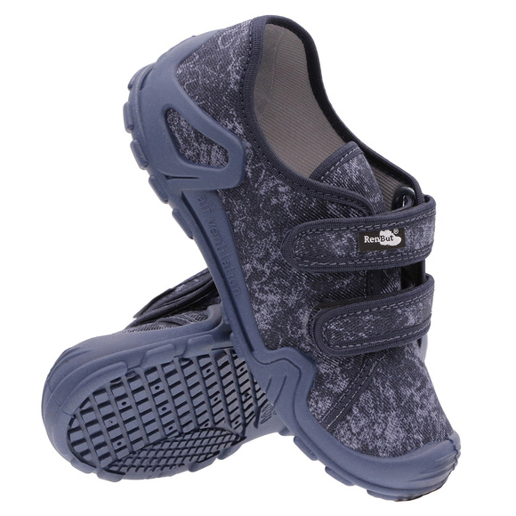 Kinder Hausschuhe Textilschuhe mit Klettverschluss