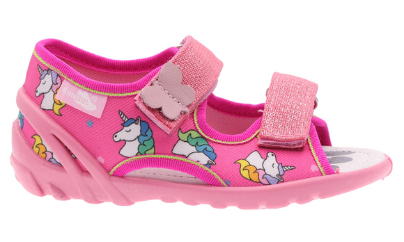 Kinder Textil Hausschuhe, Klettsandalen