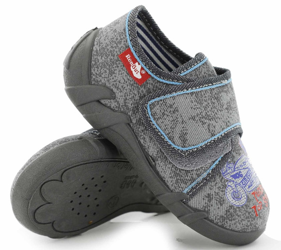 Kinder Hausschuhe Textilschuhe mit Klettverschluss