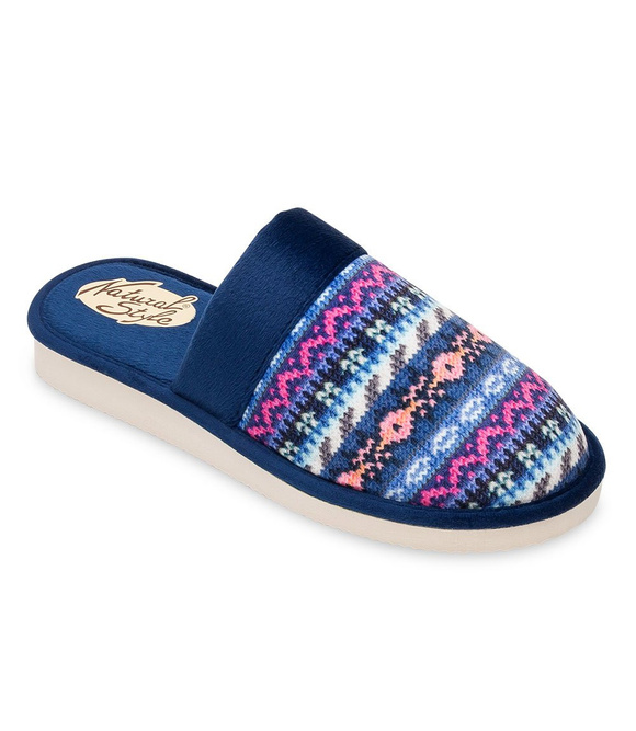 Damen-Hausschuhe mit norwegischem Muster