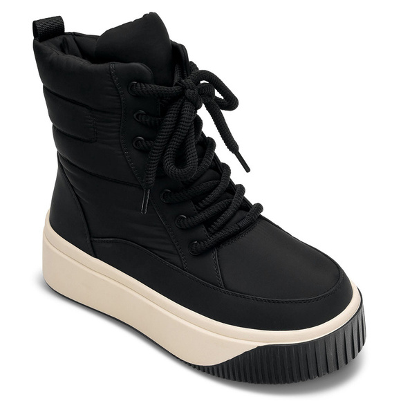 Damen Winterschneestiefel zum Schnüren mit Reißverschluss