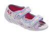Kinder Textil Hausschuhe Sandalen mit Klettverschluss