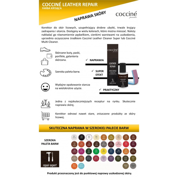 COCCINE Korrektor Reparator für Leder braun