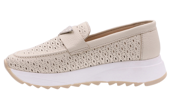 Damenschuhe durchbrochene Mokassins