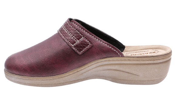 Damen Hausschuhe hoch Klett Hausschuhe