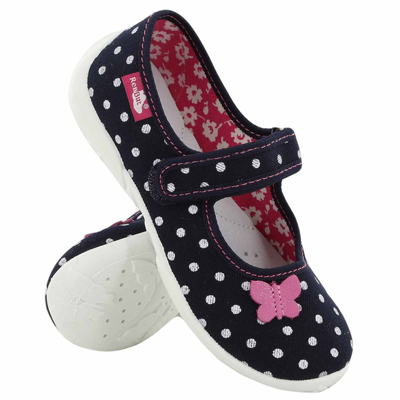 Kinder Hausschuhe Textilschuhe mit Klettverschluss