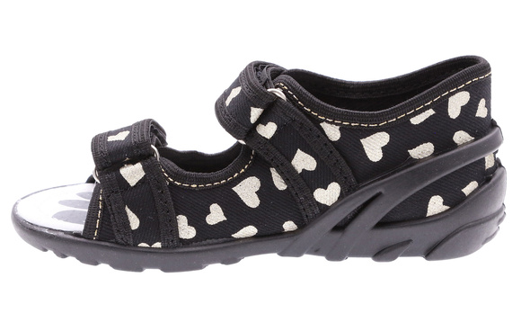 Kinder Textil Hausschuhe, Klettsandalen