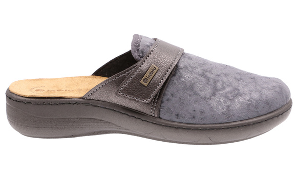 Damen Hausschuhe mit Klettverschluss