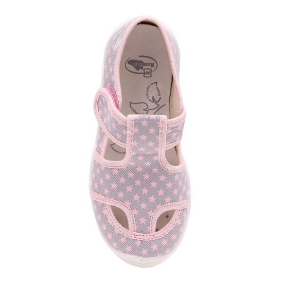 Kinder Hausschuhe Textilschuhe mit Klettverschluss