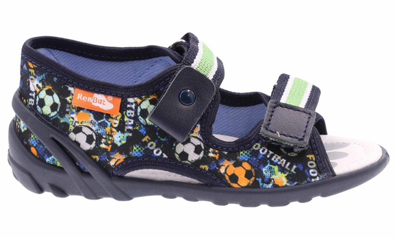 Kinder Textil Hausschuhe, Klettsandalen