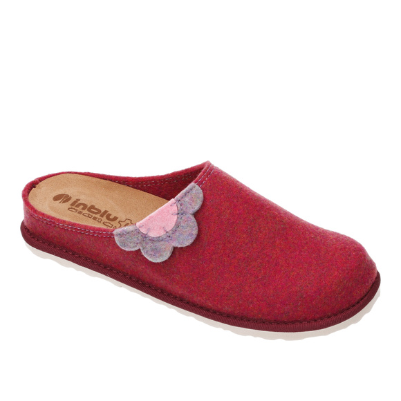 Damenhausschuhe Hausschuhe Filz / herausnehmbare Einlegesohle