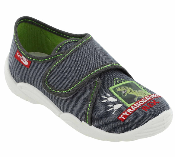 Kinder-Textilhausschuhe mit Klettverschluss