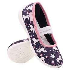 Kinderhausschuhe Textilschuhe mit Gummizug