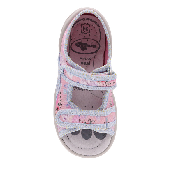 Kinder Textil Hausschuhe, Klettsandalen