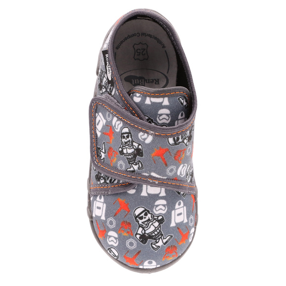 Kinder Hausschuhe Textilschuhe mit Klettverschluss