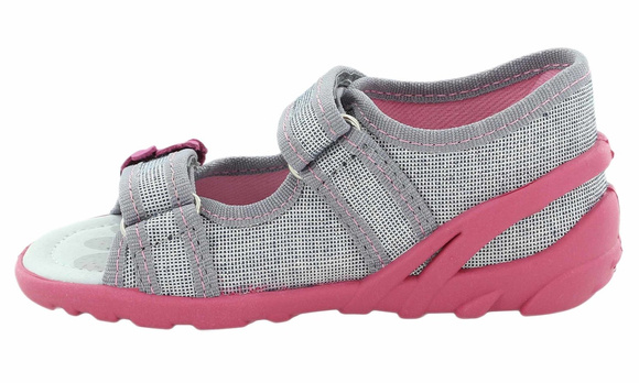 Kinder Textil Hausschuhe, Klettsandalen