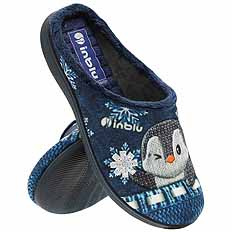Damen Hausschuhe Hausschuhe Pinguin Schnee