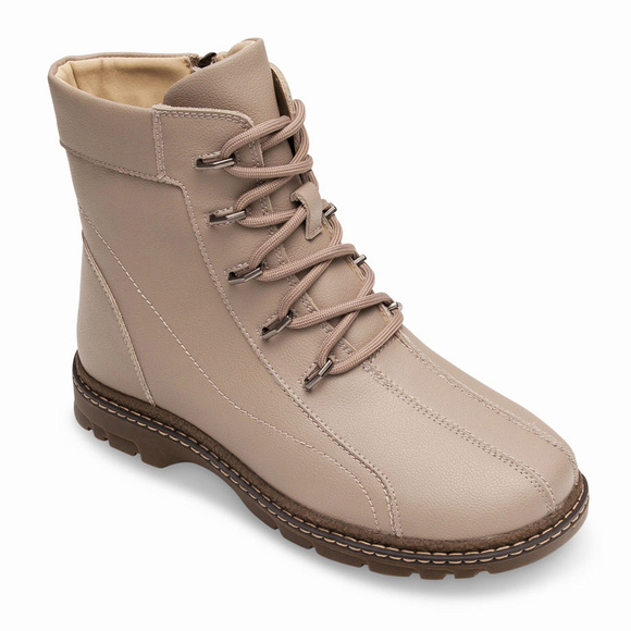 Damen Winterstiefel zum Schnüren mit Reißverschluss