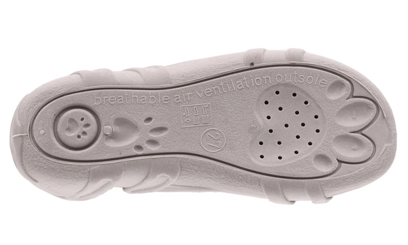 Kinder Textil Hausschuhe Sandalen mit Klettverschluss