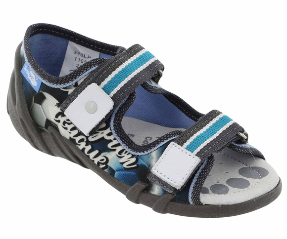 Kinder Textil Hausschuhe Sandalen mit Klettverschluss