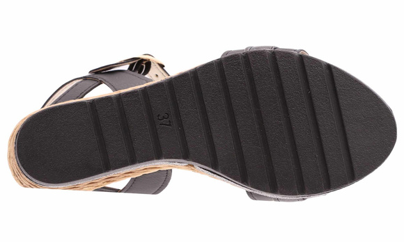 Damensandalen mit hohem Keilabsatz