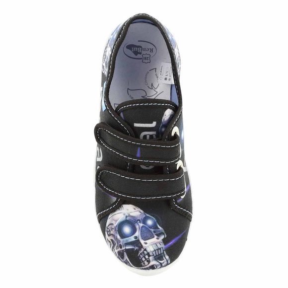 Kinder Hausschuhe Textilschuhe mit Klettverschluss