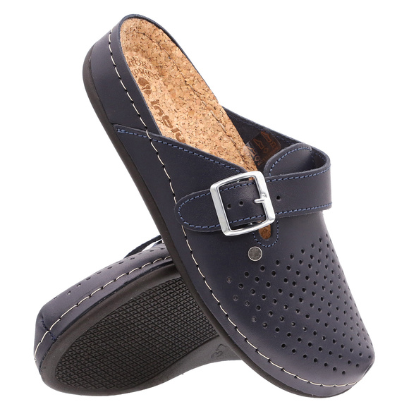 Damen-Hygienepantoffeln mit Stopper und Schnalle