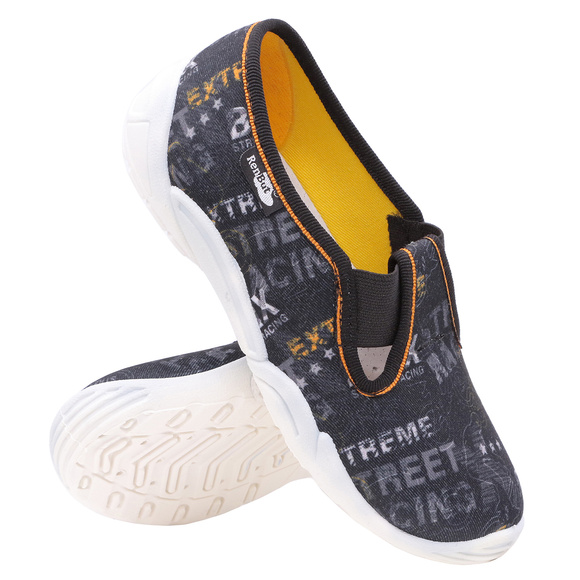 Kinderhausschuhe Textilschuhe mit Gummizug