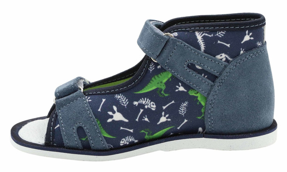 Kinderhausschuhe Dinosaurier mit Klettverschluss