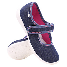 Kinder Hausschuhe Textilschuhe mit Klettverschluss