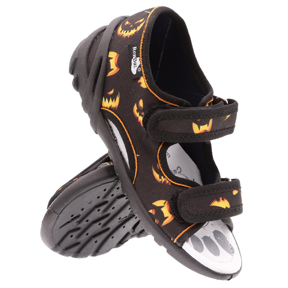 Kinder Textil Hausschuhe, Klettsandalen