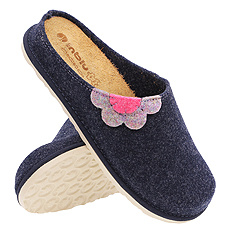 Damenhausschuhe Hausschuhe Filz / herausnehmbare Einlegesohle