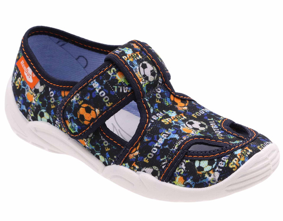 Kinder Hausschuhe Textilschuhe mit Klettverschluss