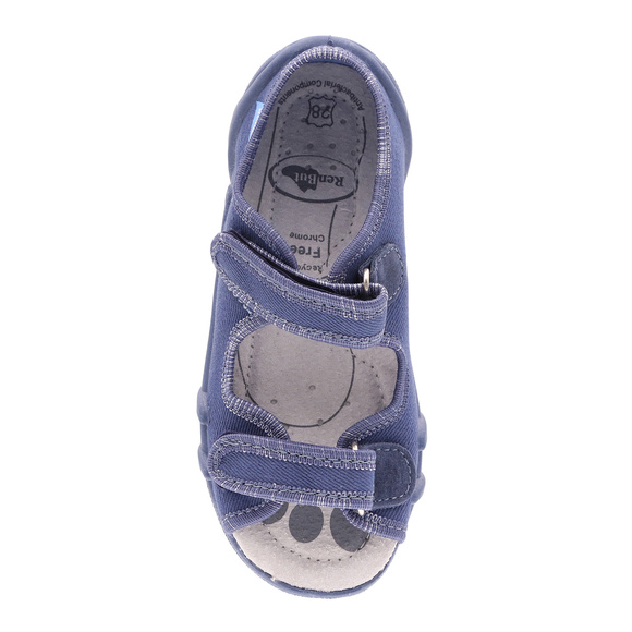 Kinder Textil Hausschuhe Sandalen mit Klettverschluss