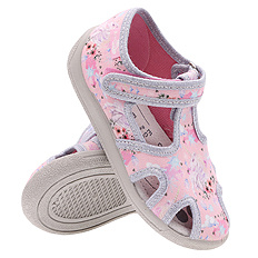 Kinder Hausschuhe Textilschuhe mit Klettverschluss