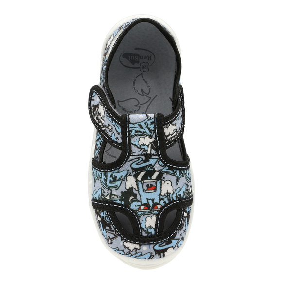 Kinder Hausschuhe Textilschuhe mit Klettverschluss