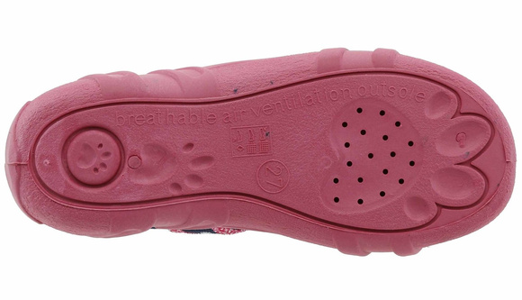 Kinder Textil Hausschuhe, Klettsandalen