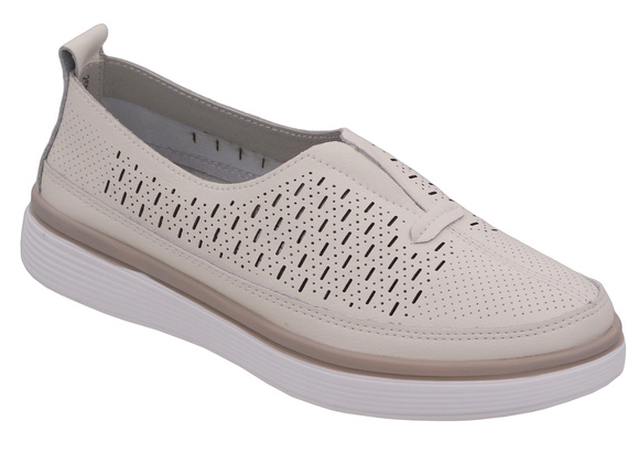 Damenschuhe durchbrochene Mokassins