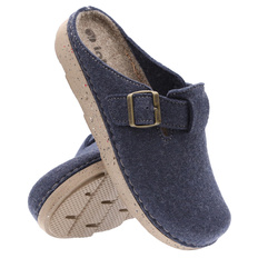 Herrenhausschuhe aus Filz mit Schnalle