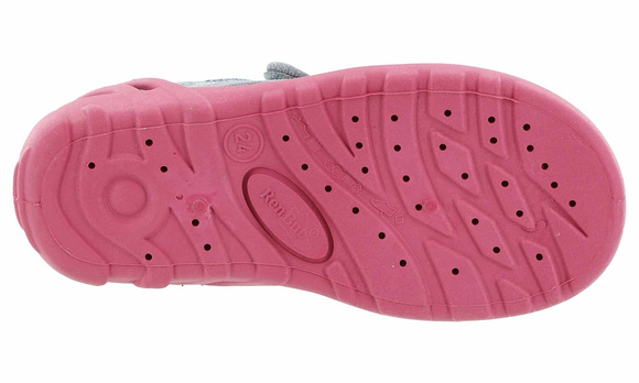 Kinder Textil Hausschuhe, Klettsandalen