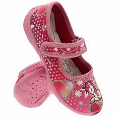 Kinder Hausschuhe Textilschuhe mit Klettverschluss