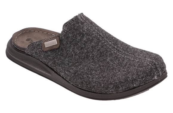 Herren-Hausschuhe, Schutz-Flip-Flops, Filz, Klettverschluss