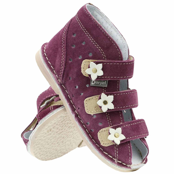 Kinder-Schutzpantoffeln mit Thomas-Absatz mit Klettverschluss